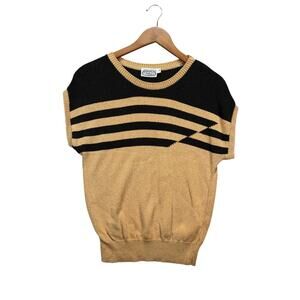 Academia 80s Fair Isle Preppy Sweater Vest Pullover The Villager Vintage USA S